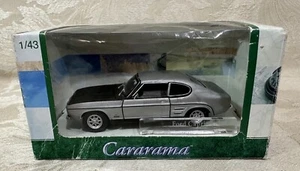 Cararama - 1:43 Ford Capri Mk1 - Silver w/ Black Bonnet - Boxed - READ - Picture 1 of 11