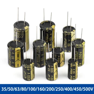 Condensador electrolítico de aluminio 35V ~ 500V 4.7UF ~ 10000UF alta frecuencia baja ESR - Imagen 1 de 8