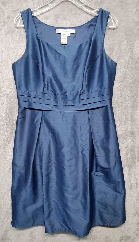 Vestido Studio M Mujer 12 Azul Mezcla Seda Fiesta Verano Vacaciones Cotilion Noche Foto 1 de 4