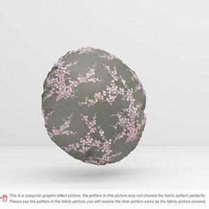 Bu152*Fabric/Cushion Cover/Runner*Peach blossom Gray Faux Silk Kimono Brocade