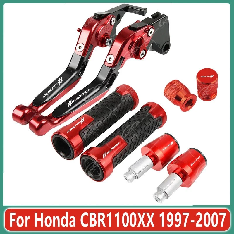 Motorcycle Brake Clutch Levers Grips Handle Sets For Honda CBR1100XX 1997-2007 - Image 1 of 1