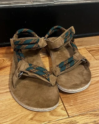 Teva 原装通用绳凉鞋 - 男式 - 8 码(美国)绿色 — 第 1/3 张图片