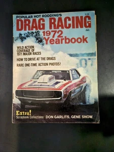 Anuario popular Hot Rodding 1972 Don Garlits Gene Snow NHRA carreras de arrastre - Imagen 1 de 8