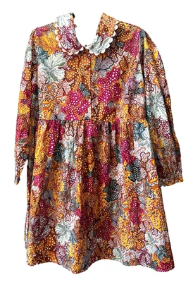 Vestido Kika Vargas X Target Anenome Talla Grande 2X Babydoll Floral Algodón Usado en Excelente Condición Foto 1 de 4