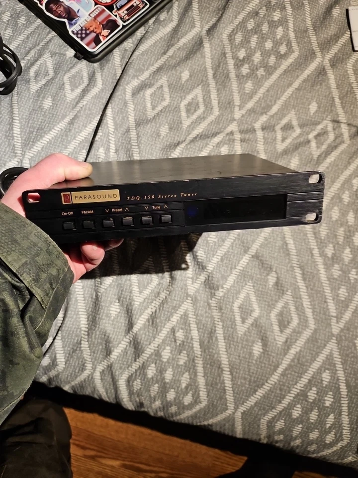 Parasound TDQ-150 Negro Sintonizador Manual Control Remoto AM/FM Sintonizador Estéreo Foto 1 de 4