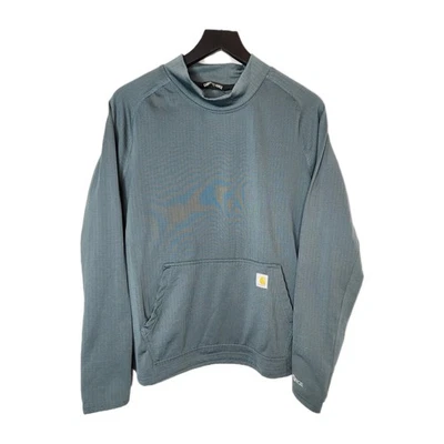 CARHARTT Force Suéter Sudadera Para Hombres L Calce Relajado Verde Bolsillo Logo Pullover Foto 1 de 4