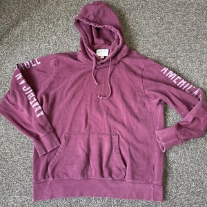 American Eagle Sweatshirt Mens XLT Maroon Pullover Hoodie Cotton Mix Super Soft - Picture 1 of 8