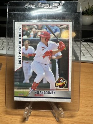 Nolan Gorman Card 2019 Peoria Chiefs Team Card - Image 1 of 2