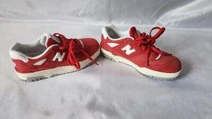 NEW New Balance 550 Suede Pack Team Red Boys size 13.5 - Picture 1 of 9