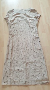 w.neu Betty Barclay Spitze Business Kleid Gr.36/38 beige knielang 45% Baumwolle - Bild 1 von 4
