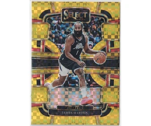 2023-24 Panini Select Gold Checkers Concourse 10/10 #64 James Harden LA Clippers - Picture 1 of 2