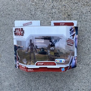 Neu 2009 Star Wars The Clone Wars Stap mit Battle Droid Toys R Us Exklusiv - Bild 1 von 4