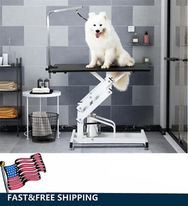 42.5" Hydraulic Steel Dog Pet Z-Lift Grooming Table Heavy Duty for Big Size Dog - Picture 1 of 24