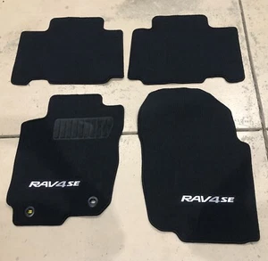 OEM Floor Mats 4 Piece Toyota RAV4 SE 2013-2018 Black Carpet Mat Set New - Picture 1 of 9