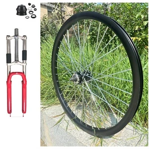 DONSP1986 26" Bike Red Fork w/Headset, 1-1/8" Threadless and Mag or Spoke Wheel - Picture 1 of 67