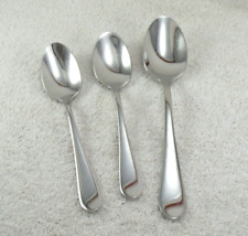 TWS 426 Soup Spoon & 2 Teaspoons Lot Towle 18/10 Glossy Stainless Vietnam Set
