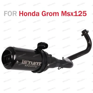 Sistema de escape completo moto deslizable para Honda Grom Msx125 2013-2022 - Imagen 1 de 5