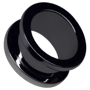 PIERCINGO® TITAN G23 PREMIUM FLESH TUNNEL OHR SCHRAUB FLARED TUBE PLUG TITANIUM - Bild 1 von 17