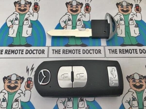U FITS MAZDA SMART REMOTE SKE13E-01 3 BUTTON WITH ID49 CHIP + NEW UNCUT KEY - Picture 1 of 2
