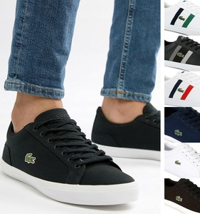 lacoste men's slip on canvas shoes