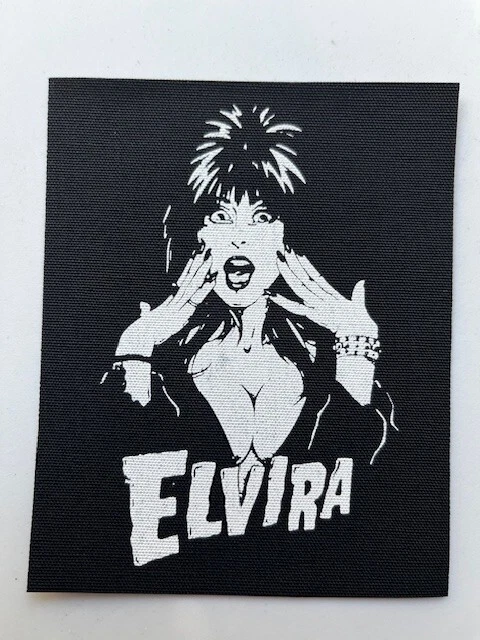 Elvira Cloth Patch Sew On Badge Horror Movie 5" X 4" (CP377) - Image 1 of 1