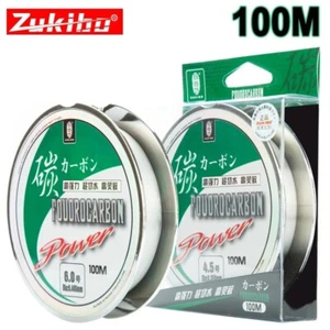 Lenza 100% Fluorocarbon 100Mt Filo da Pesca Invisibile Mare Lago Giapponese - Foto 1 di 5