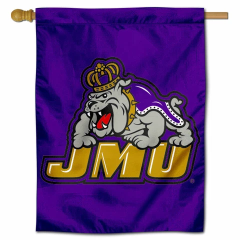 James Madison University Throwback Two Sided House Flag Cover