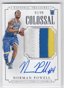 2015-16 National Treasures RPA #359 Norman Powell RC Rookie Patch Auto 93/99 T33 - Picture 1 of 2
