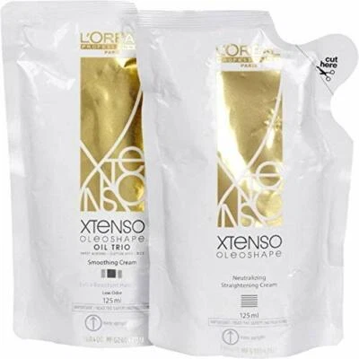 L'Oreal Paris Xtenso Oil  Extra Resistant Hair Straightening Cream(Ex125ml+125ml - Image 1 of 2