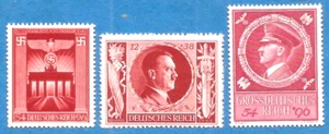 3rd Third Reich POST Nazi Germany Hitler Brandenburg Gates postage stamps MNH - Picture 1 of 1