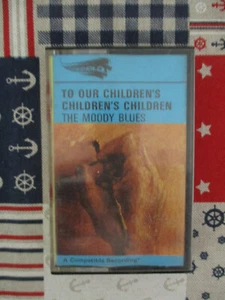 THE MOODY BLUES TO OUR CHILDRENS CHILDRENS CHILDREN 1969 CASSETTE BLUE LABEL - Picture 1 of 6