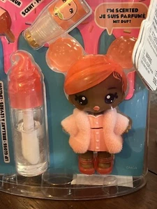 Yummi Land Make Lip Gloss Scented Piper Peach Gloss Kit And Doll New!! - Picture 1 of 2