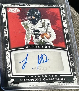 2022 Sage - Lio'Undre Gallimore AUTOGRAPH - Picture 1 of 2