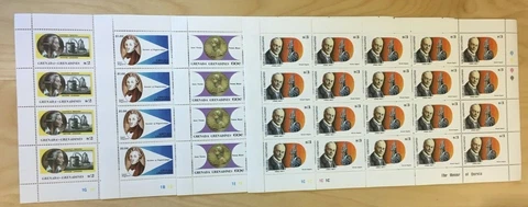 FULL SHEETS Grenadines 1987 909-12 - Inventors - Set of Sheets - MNH Cover