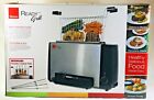 Ronco Ready Grill Indoor Electric Stainless Steel Grilling Machine W/ Basket NEW