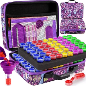 5D Diamond Painting Zubehör Boxen, Mit 120 Fächer Diamond Painting Organizer, Di - Bild 1 von 7