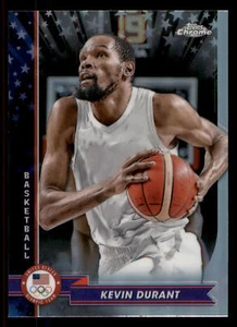 Kevin Durant 2024 Topps Chrome U.S. Olympics & Paralympic Hopefuls #66 Ref USA - Picture 1 of 2