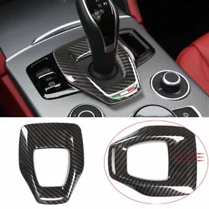 For Alfa Romeo Giulia / Stelvio 2020 Gear Shift Box Panel Trim ABS Carbon Fiber - Foto 1 di 8