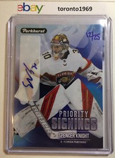 2022 upper deck priority signings Spencer Knight 12/25 spring expo