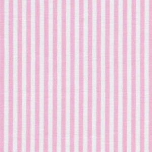 Textiles français 100% algodón tela | rayas - rosa y blanco (tejido) - Imagen 1 de 1