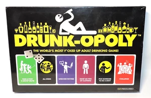 DRUNK-OPOLY Drunkopoly The Adult 21+ Drinking Party Board Game NEW SEALED ~READ~ - Picture 1 of 6