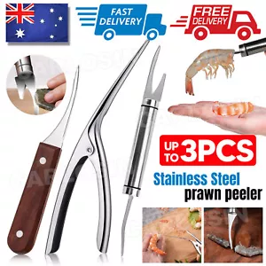 Stainless Steel Prawn Peeler Creative Peel A Kitchen Tool Shrimp Deveiner Device - Picture 1 of 15