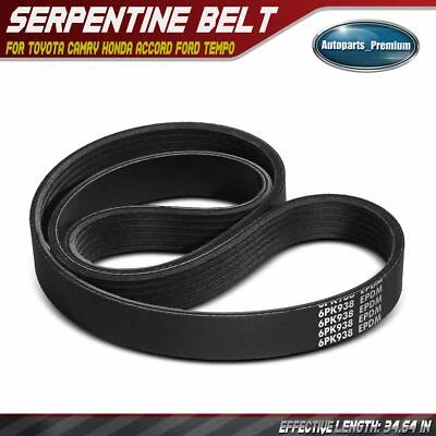 37.13 英寸蛇形皮带适用于丰田凯美瑞 1990 - 1993 年本田雅阁 1994 - 1998 福特 — 第 1/4 张图片