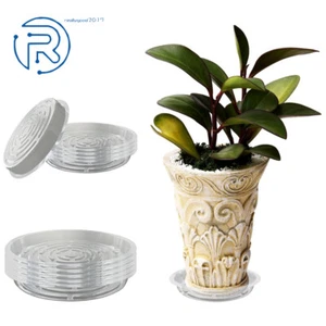 5/10 PCS Clear Light Plastic Duty Sturdy Plant Saucer Drip Trays for pot - Picture 1 of 7