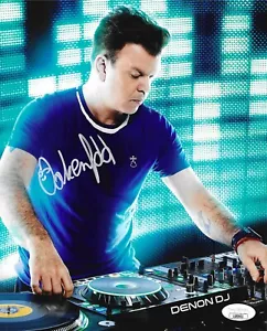 DJ Paul Oakenfold handsigniertes 8x10 Foto JSA COA Area 51 Tanzparty signed - Bild 1 von 2