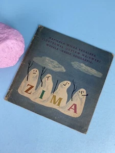 Vintage Polish Kid's Book "Zima" Napisala Wiera Badalska - Imagen 1 de 6