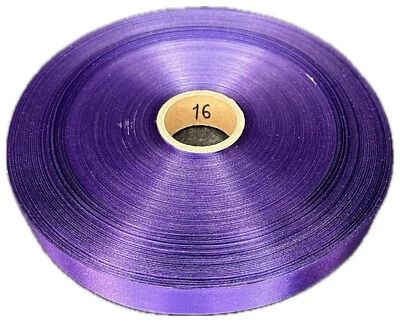 Cinta de satén 1 pulgada de ancho (25 mm) 200 yardas de largo rollos todos los colores azul verde rojo Foto 1 de 4