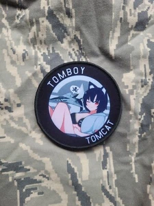 Atamonica - F-14 'Tom Boy' Ace Combat TOP GUN Anime Mädchen Pinup Moral Krieg Patch - Bild 1 von 1