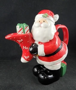 Burton + Burton 2006 Christmas Santa Claus Holiday Ceramic Teapot - Picture 1 of 12
