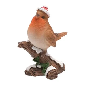Christmas Robins Figurine / Statue Room Decoration - Frosted Branch - Picture 1 of 3